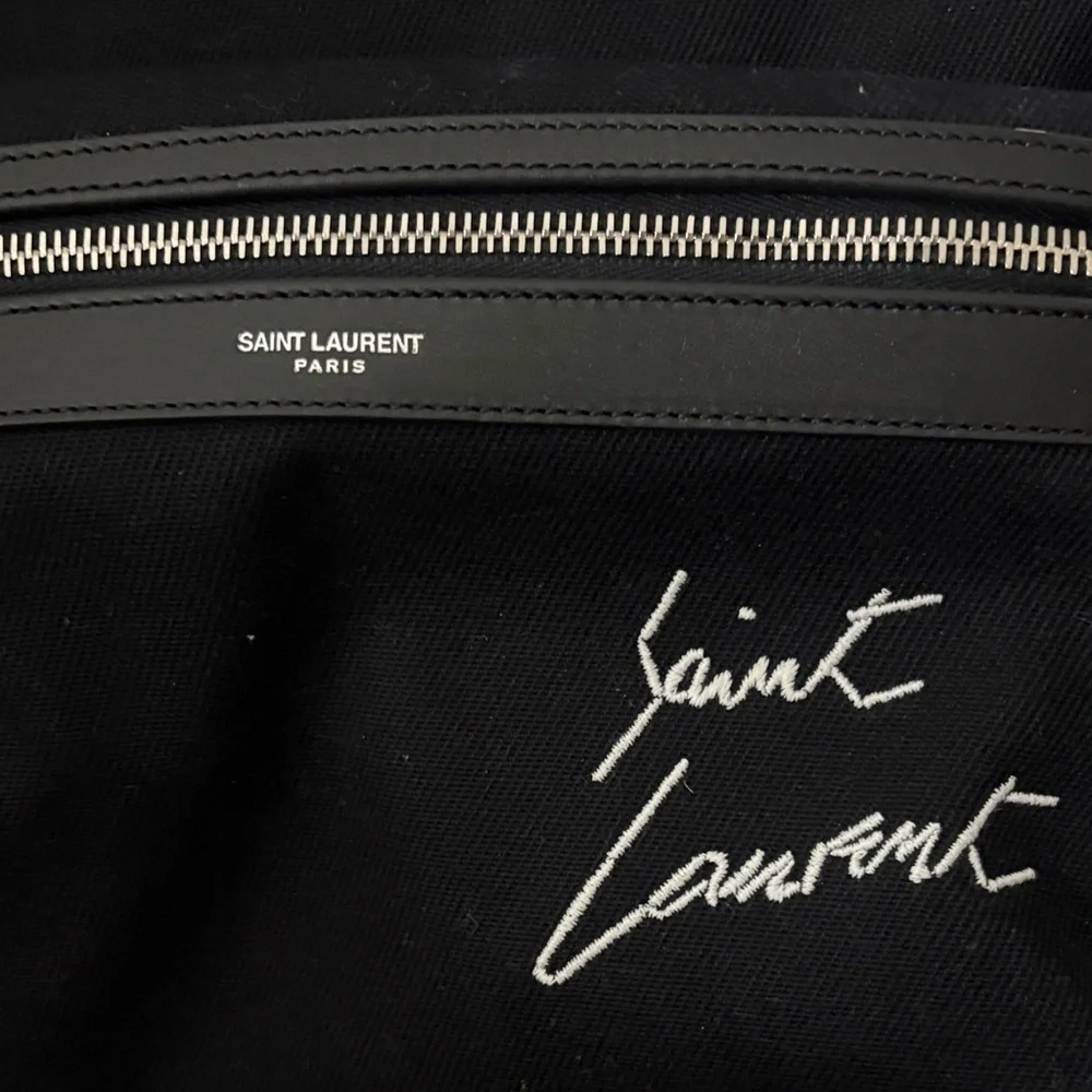 Saint Laurent Classic Black Large Backpack 12”x16”x5.5” Unisex